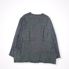 WATANABE TEXTILE × ORTHOU / ノーカラーカバーオールジャケット SIZE:FREE
