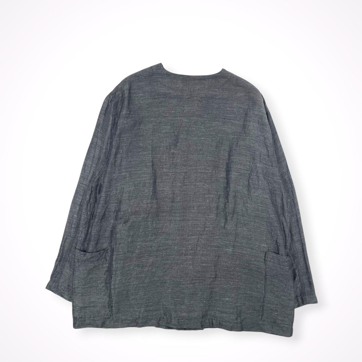 WATANABE TEXTILE × ORTHOU / ノーカラーカバーオールジャケット SIZE:FREE