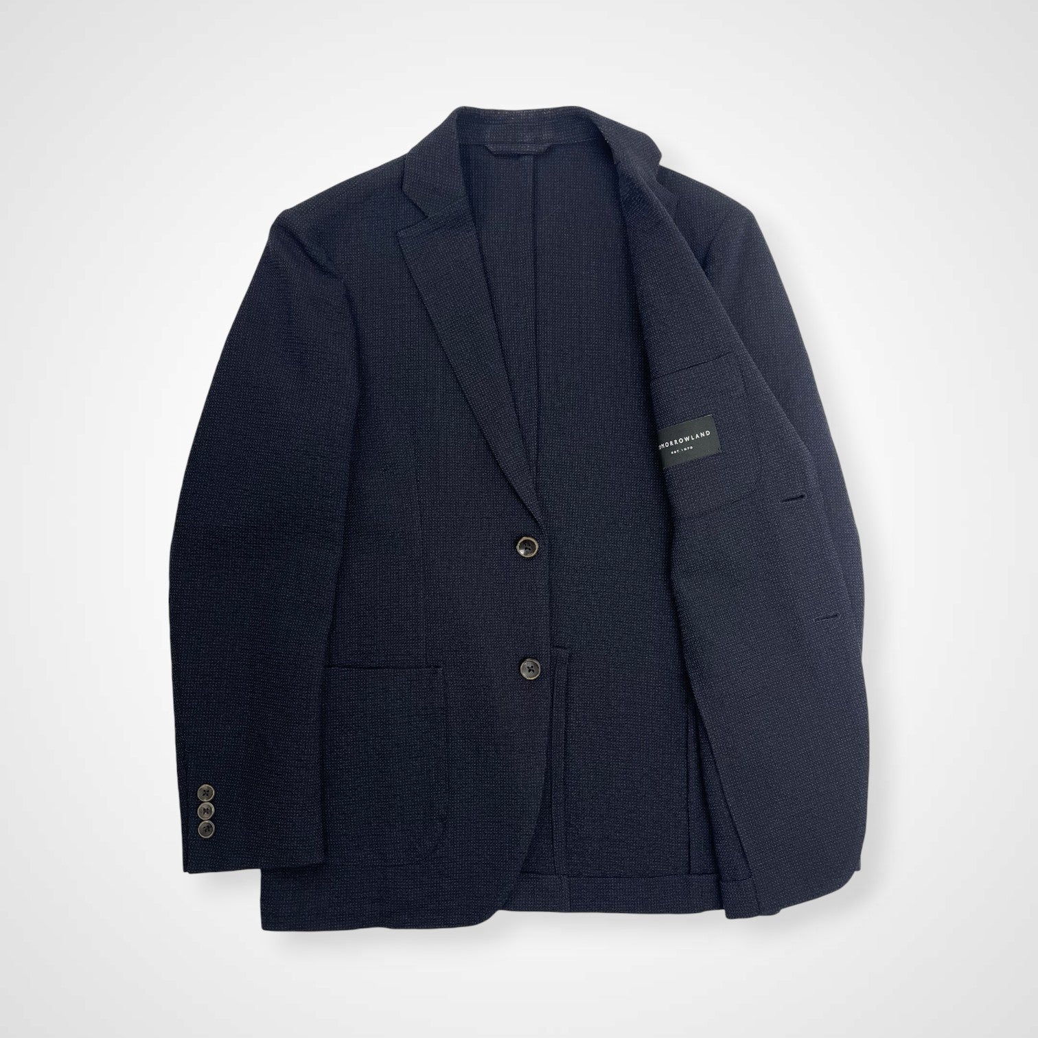 TOMORROWLAND トゥモローランド / Super120'sウールメッシュ シングルブレステッド2Bジャケット 参考定価：58,000+tax SIZE:44