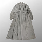 【美品】 AKTE アクテ / サイドコードロングシャツワンピース チェック柄 参考定価：18,000+tax  SIZE：FREE