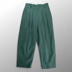 LOEFF ロエフ / 2タックパンツ グリーン 参考定価：31,000+tax SIZE:0