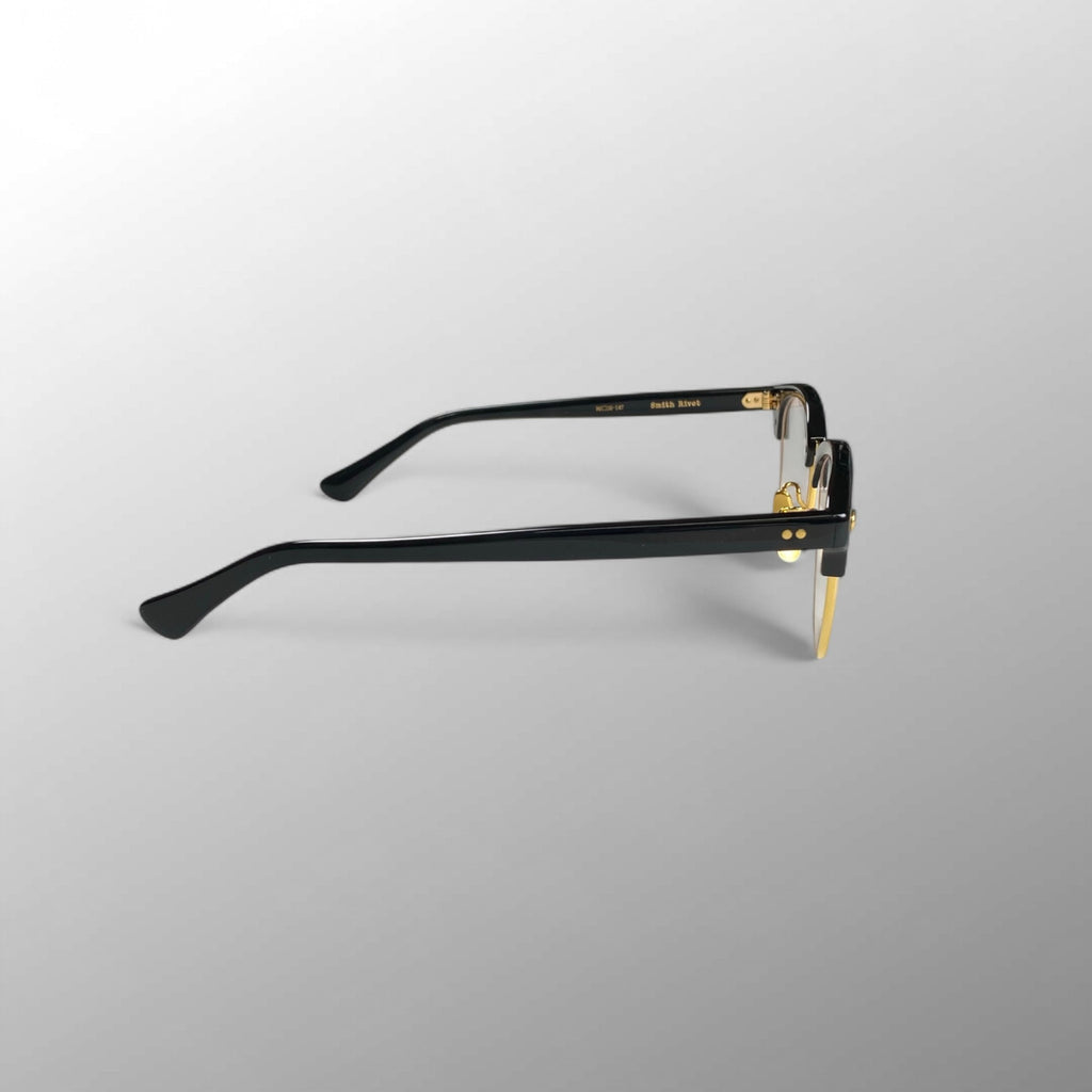 【極美品】　Porter classic × 金子眼鏡 / サーモント型 Smith Rivet Collection 度なしクリアレンズ K18リベット 参考定価：75,000+tax