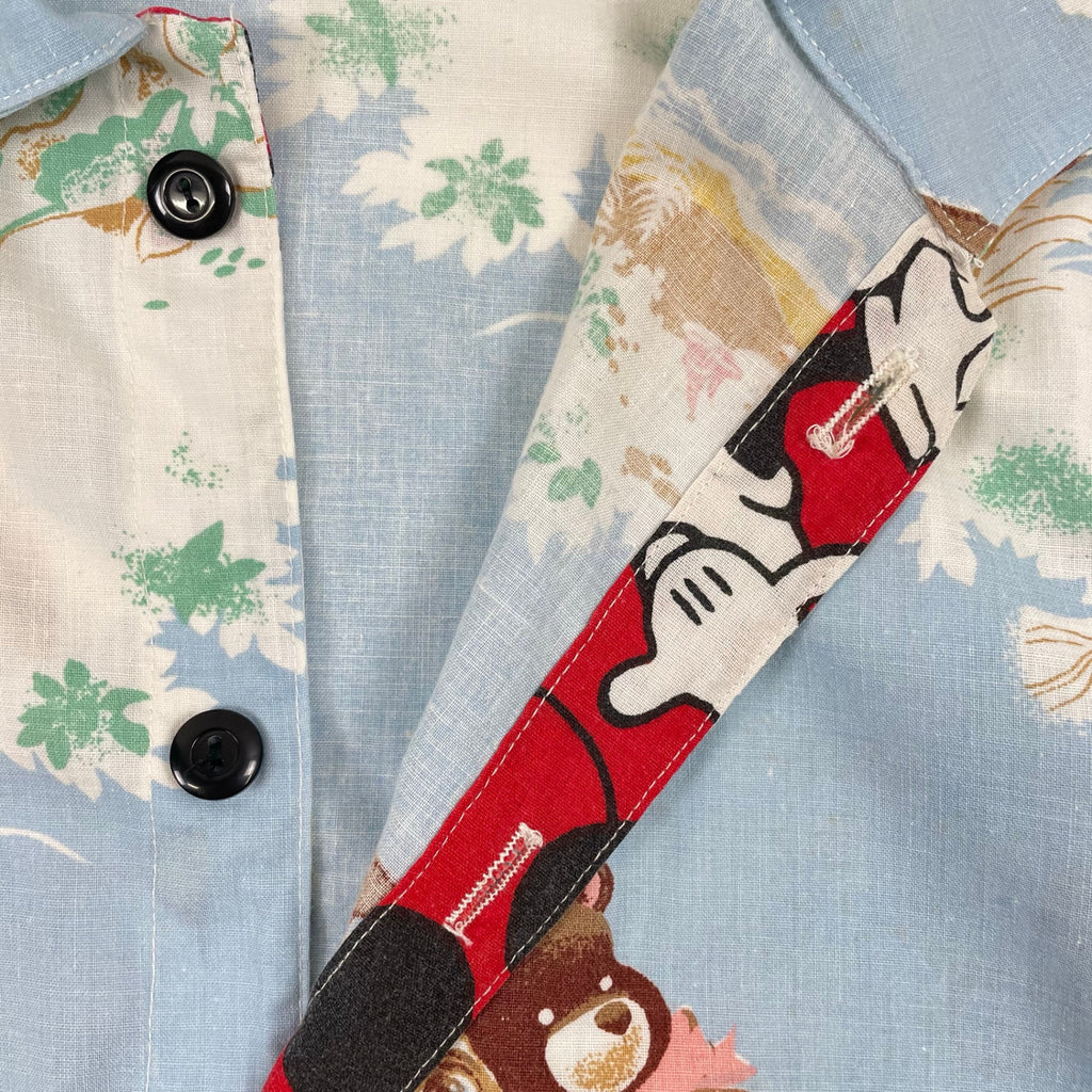 VINTAGE / 【E.T.】 USA製 ヴィンテージシーツリメイクシャツ SIZE:S(M程度)