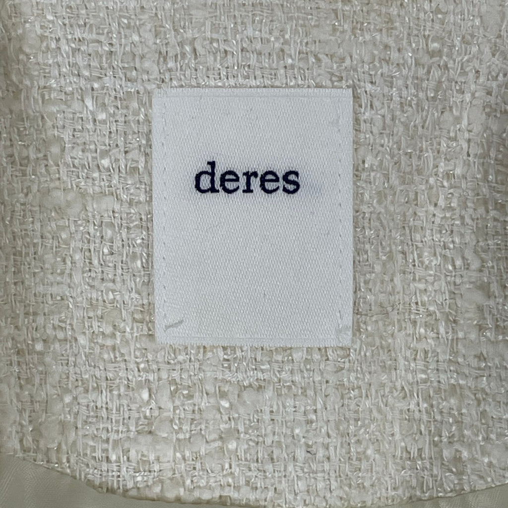 deres / シーンレスツイードジャケット 参考定価：45,000+tax SIZE：FREE