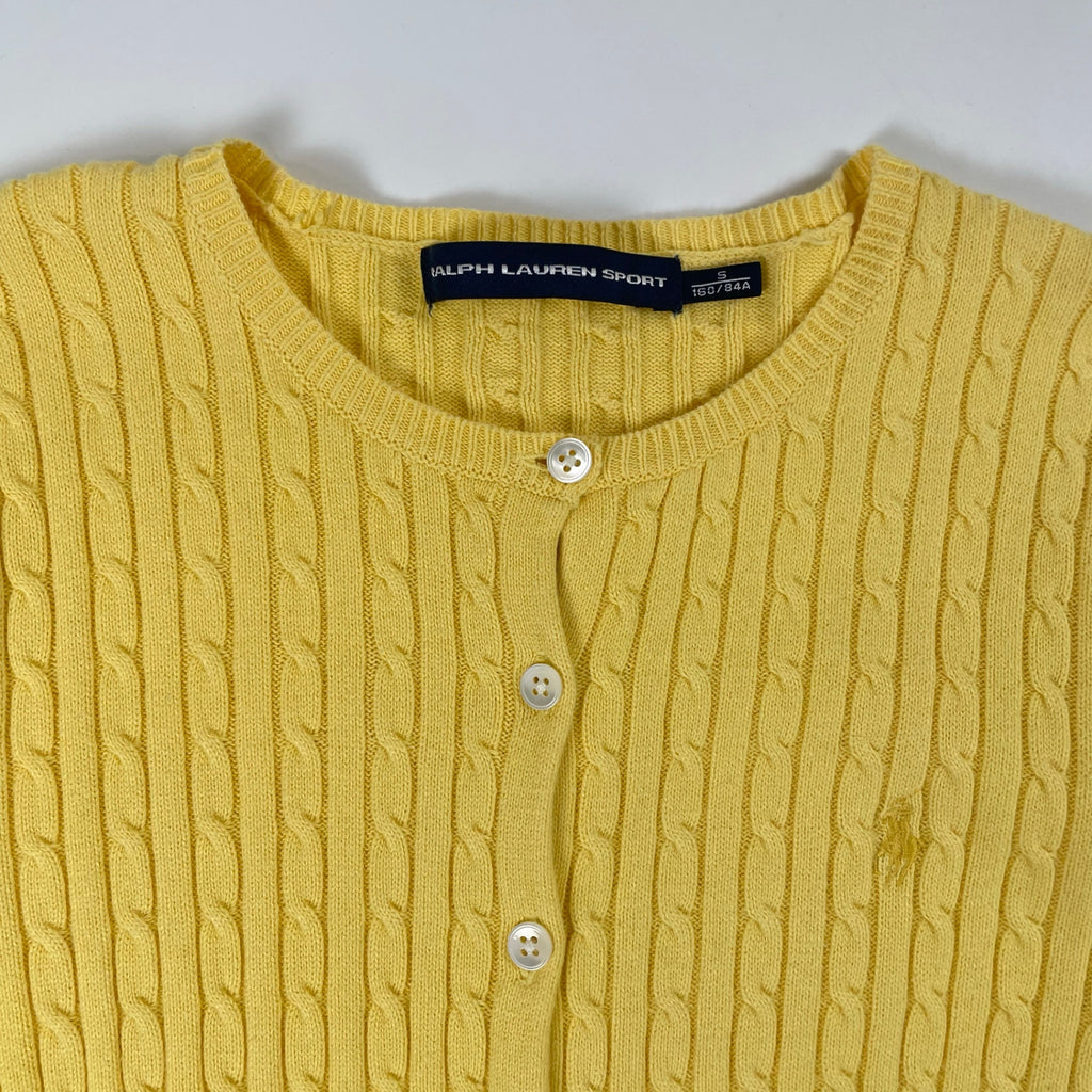 RALPH LAUREN SPORT / コットンケーブルニットカーディガン 参考定価：27,000程度 SIZE：S