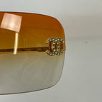 CHANEL / ココマーク リムレスサングラス 4017-D SIZE:62□17 120