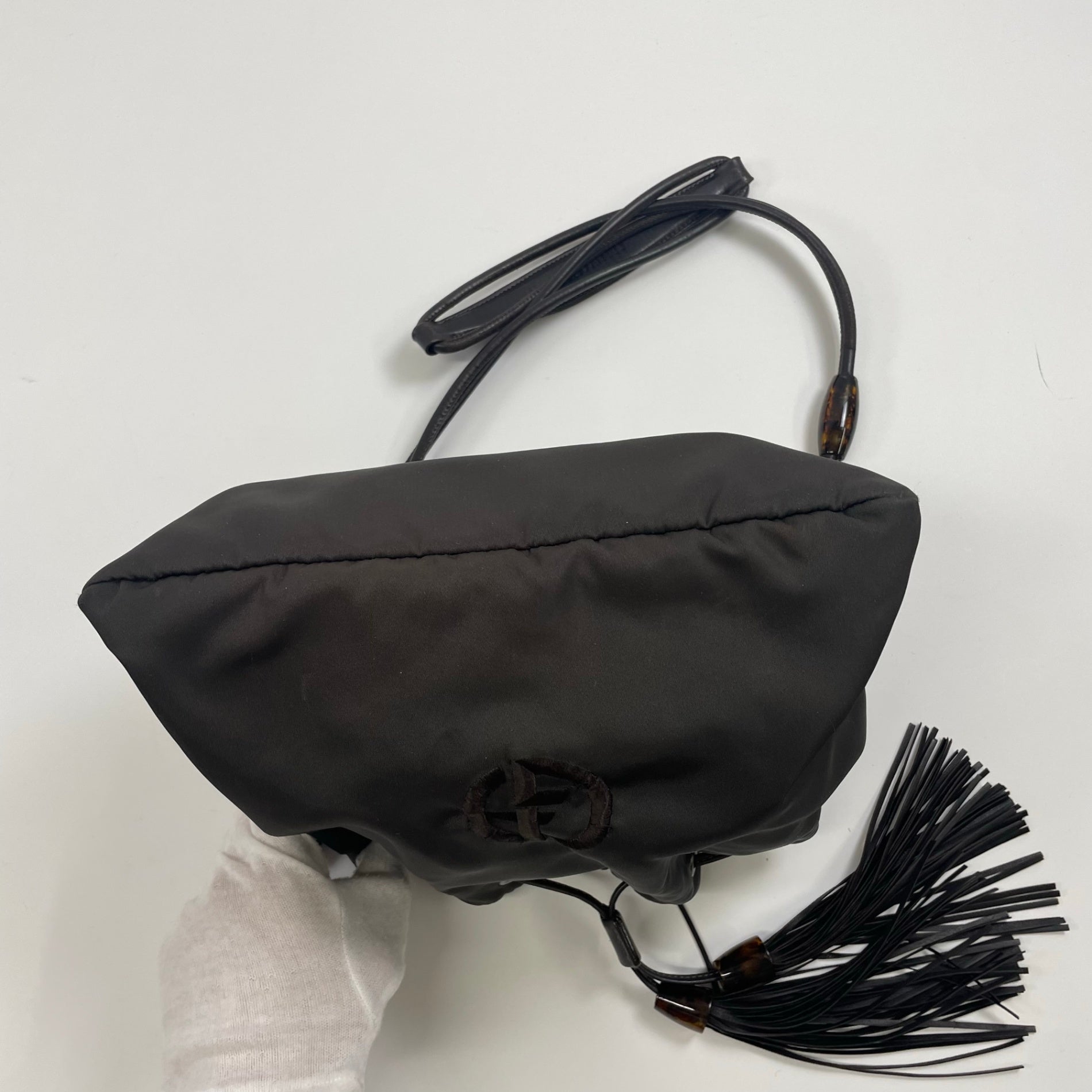 GIORGIO ARMANI / フリンジショルダーバッグ 参考定価：200,000程度