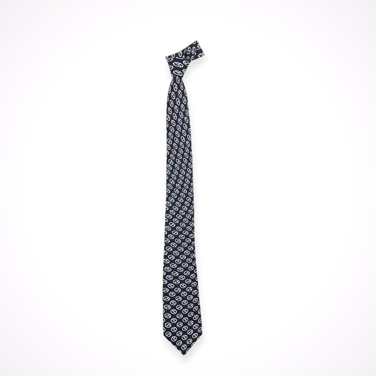 GIORGIO ARMANI / モノグラム 総柄ネクタイ 参考定価：35,000程度