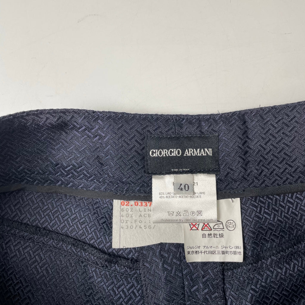 GIORGIO ARMANI / アーカイブリネンMIXスラックス BORGO21 参考定価：160,000程度 SIZE:40