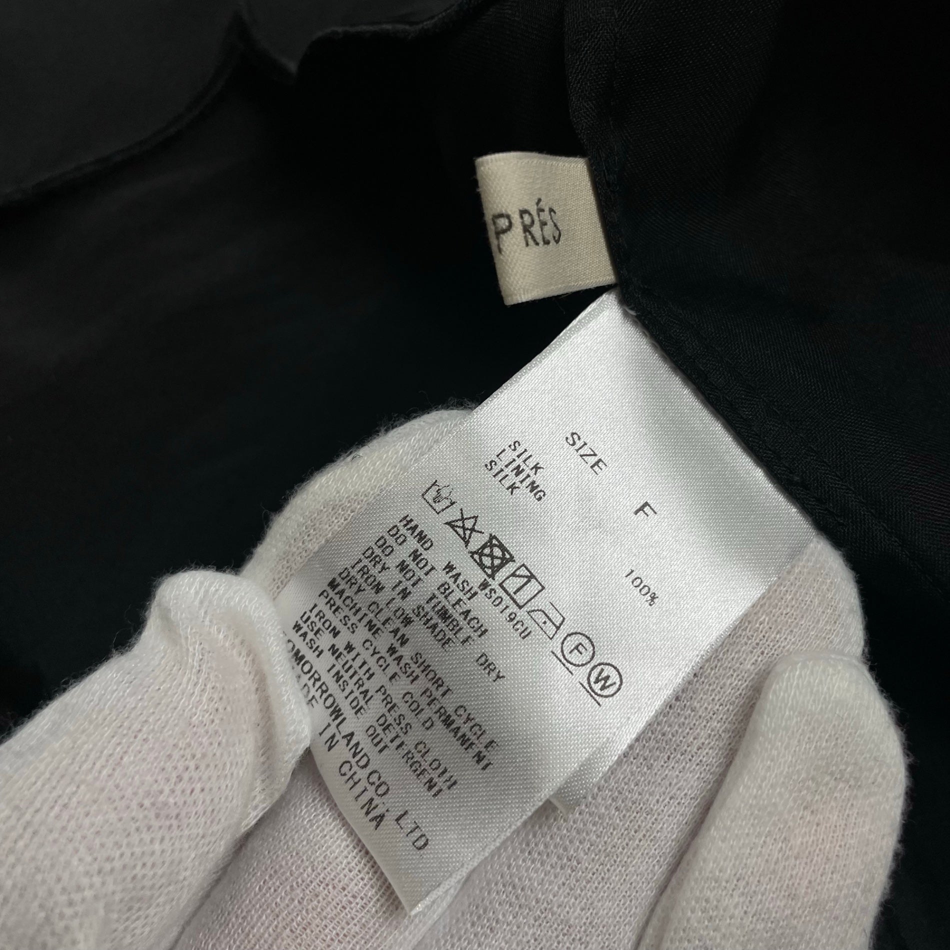 DES PRES デ プレ / シルクハブタエ スカラップブラウス 参考定価：36,000+tax SIZE：FREE