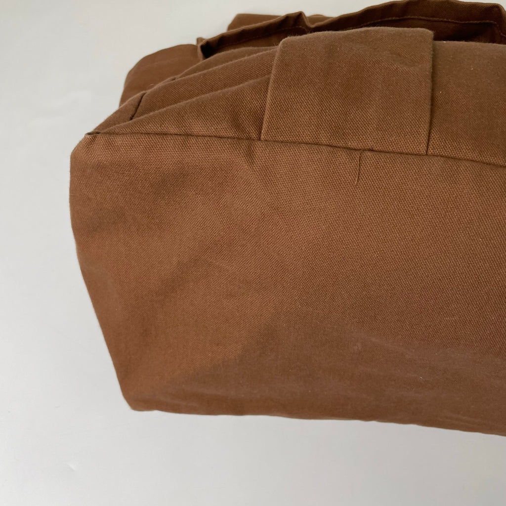 Brown Brown / キャンバス生地 ハンドルカゴバッグ 参考定価：24,000程度