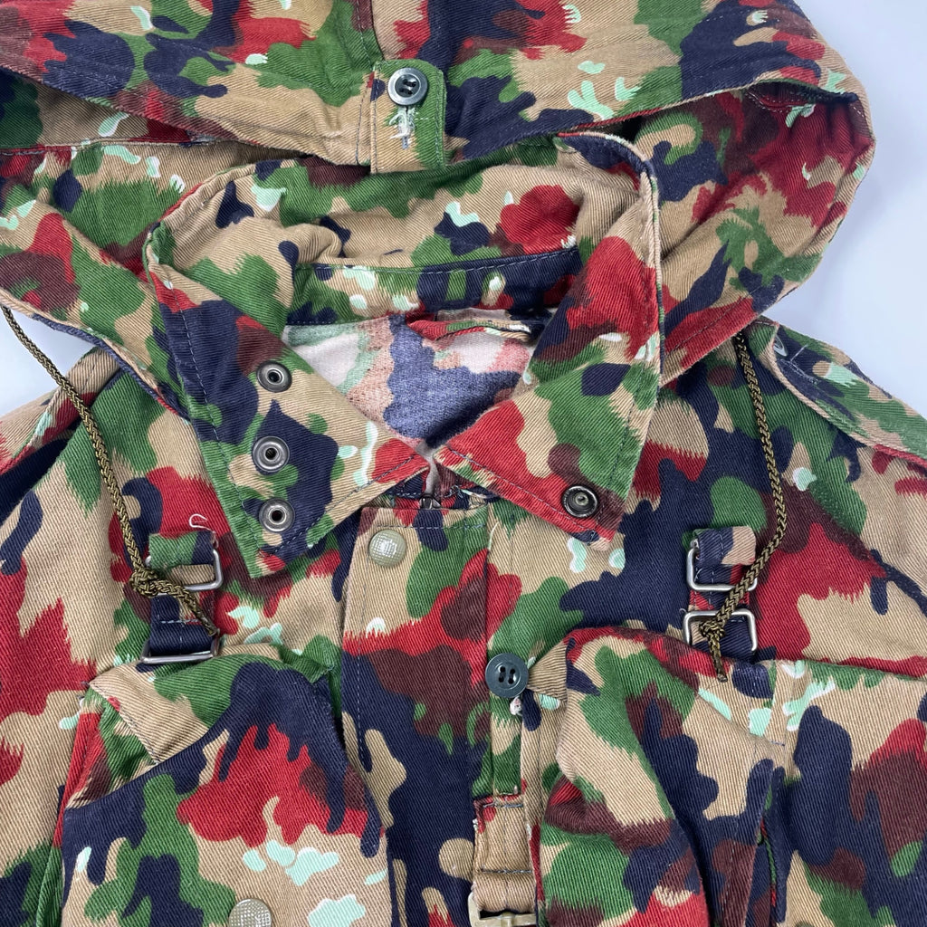 70s VINTAGE ヴィンテージ / スイス軍M60アルペンカモジャケット 山岳部隊 SIZE：L程度