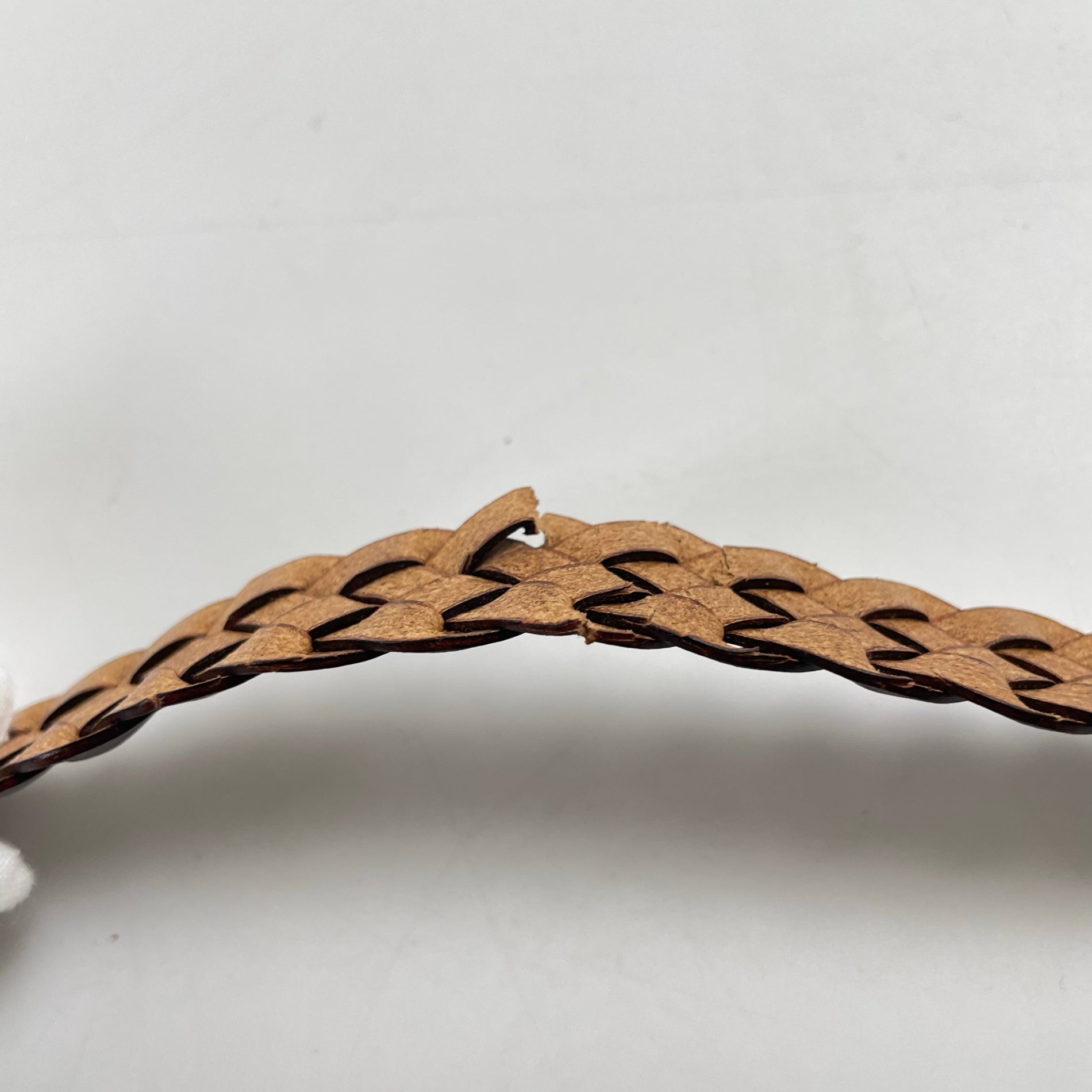 Saddler's / 編み込みレザーベルト ゴールドバックル