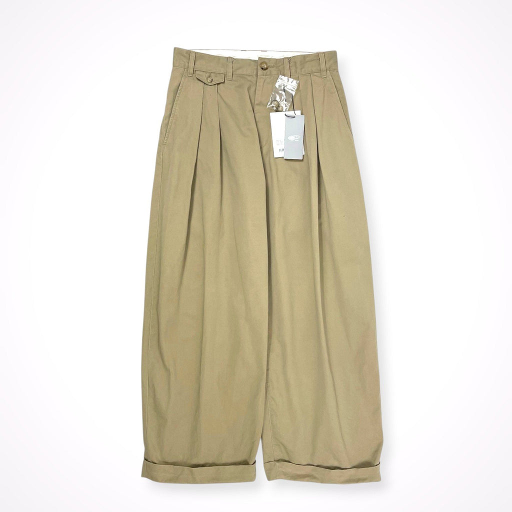 BEAMS PLUS × STUDIO NICHOLSON / ALVY DOUBLE PLEAT PANT タグ付 参考定価：43,000+tax SIZE:S