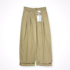 BEAMS PLUS × STUDIO NICHOLSON / ALVY DOUBLE PLEAT PANT タグ付 参考定価：43,000+tax SIZE:S