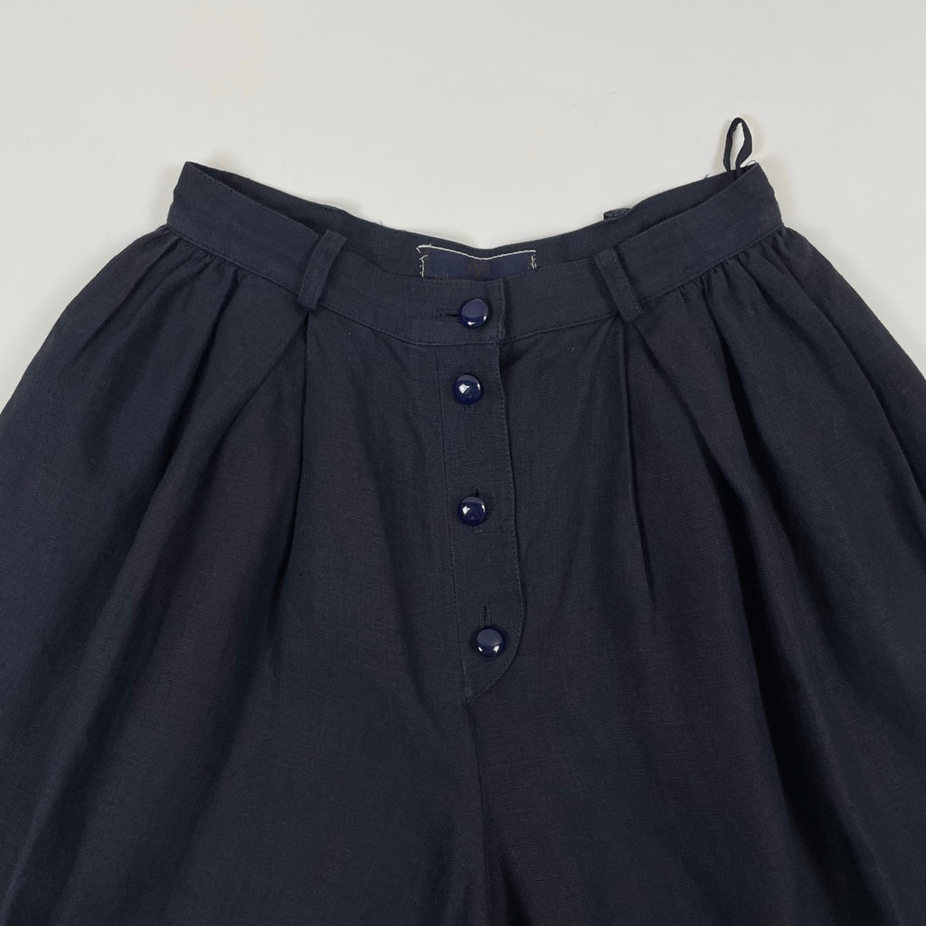 Valentino Garavani / ヴィンテージ リネンワイドショートパンツ SIZE:8