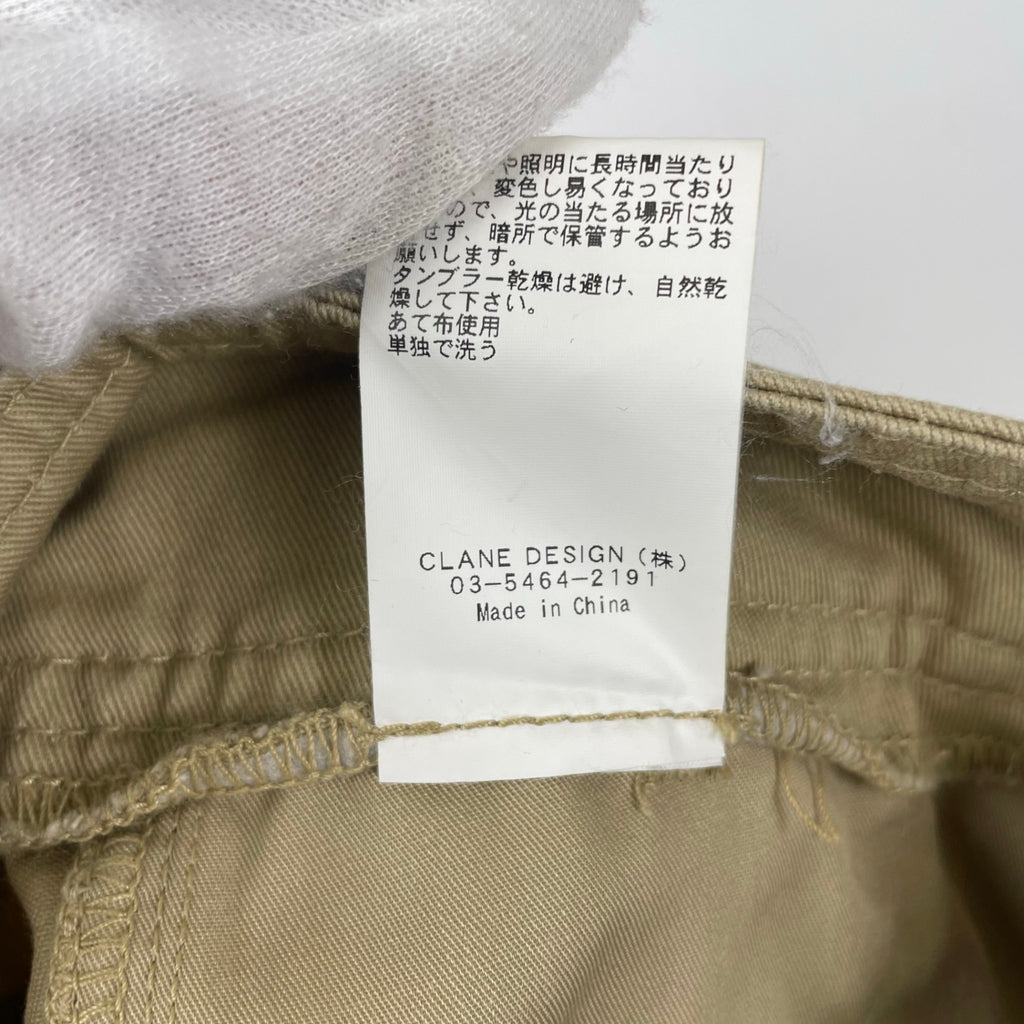 CLANE クラネ / FRONT WRAP CHINO PANTS フロントラップチノ  参考定価：28,000+tax SIZE：2
