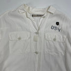 blanc basque ブランバスク / ビッグシルエットミリタリーシャツ 参考定価：18,000程度 SIZE:38