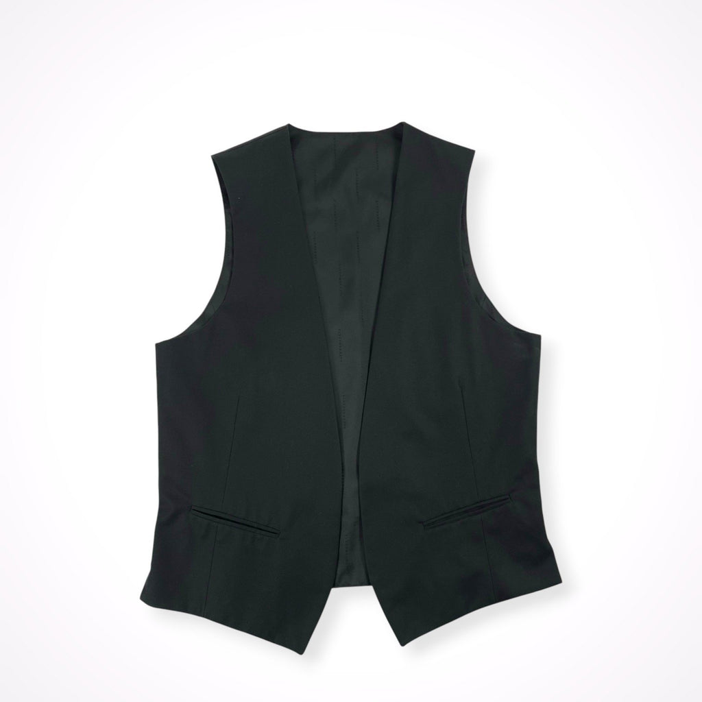 BLACK BARRETT BY Neil Barrett / バックボタン ミニマルベスト ジレ 参考定価：30,000程度 SIZE:3