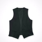 BLACK BARRETT BY Neil Barrett / バックボタン ミニマルベスト ジレ 参考定価：30,000程度 SIZE:3