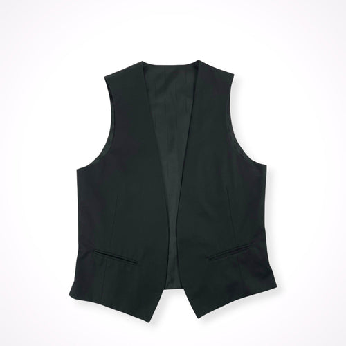 BLACK BARRETT BY Neil Barrett / バックボタン ミニマルベスト ジレ 参考定価：30,000程度 SIZE:3