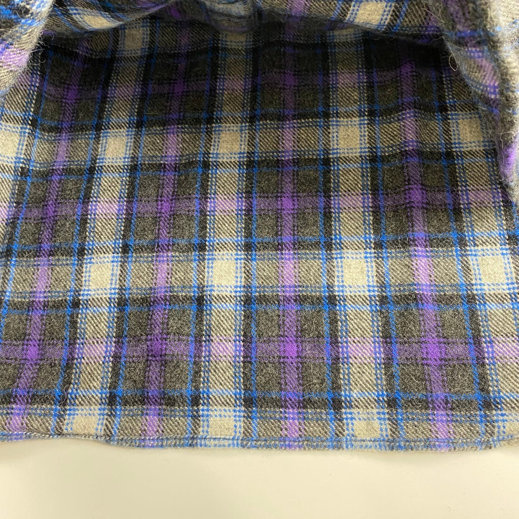 【タグ付】BEAMS PLUS ビームスプラス / Western Shirt Wool/Alpaca Plaid Shaggy ウエスタン フランネル チェックシャツ SIZE:M