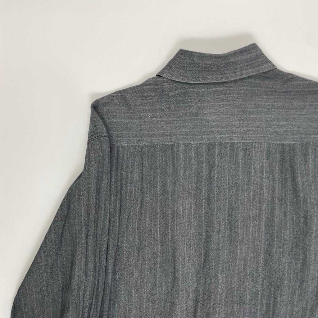 Ermenegildo Zegna エルメネジルドゼニア / コットンヘリンボーンシャツ 貝ボタン SIZE:S