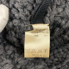 MANIERA / ニットブリムハット ポンポン付 参考定価：17,000程度 SIZE:FREE
