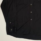 VINTAGE ヴィンテージ / レーヨンヴィンテージシャツ 彫金メタルボタン ブラック SIZE:XL