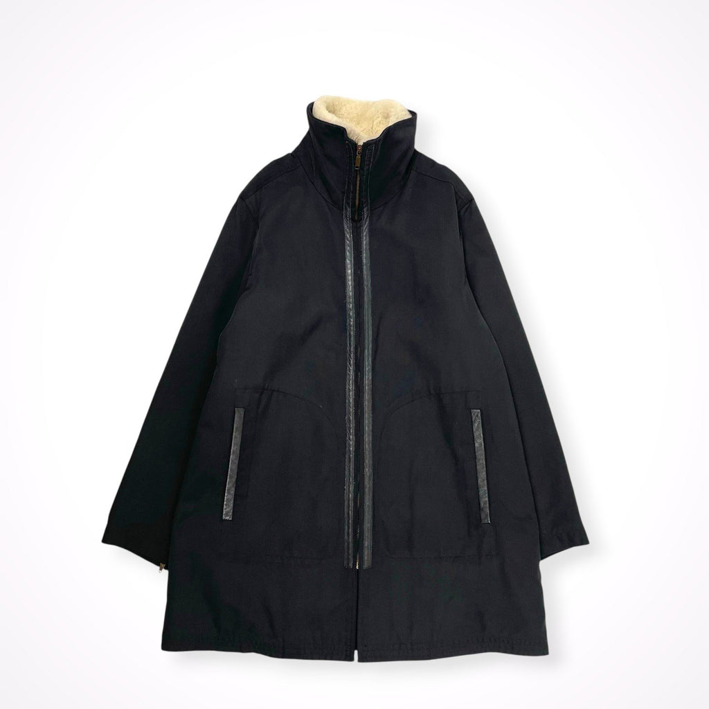 MAXMARA WEEKEND LINE / ボアカラーレザーパイピングコート 参考定価：120,000程度 SIZE:38