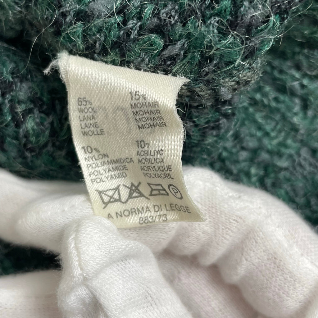 Euro Vintage ユーロヴィンテージ / ヴィンテージ モヘヤMIX アーガイルニット MADE IN ITALY SIZE：50