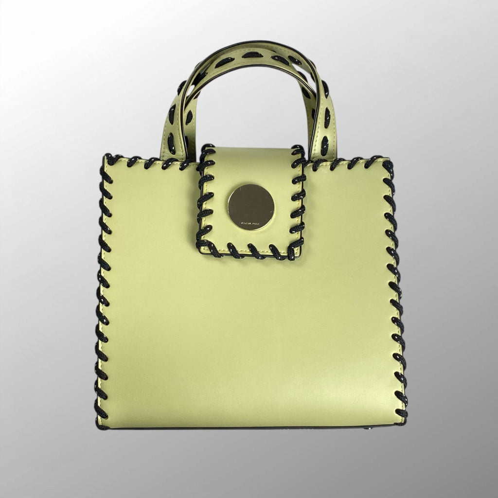 ADINA MUSE アディナミューズ DIANA ダイアナ / CUBE MOON TOTE アイコンステッチドハンドバッグ  参考定価：38,500+tax