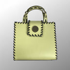 ADINA MUSE アディナミューズ DIANA ダイアナ / CUBE MOON TOTE アイコンステッチドハンドバッグ  参考定価：38,500+tax