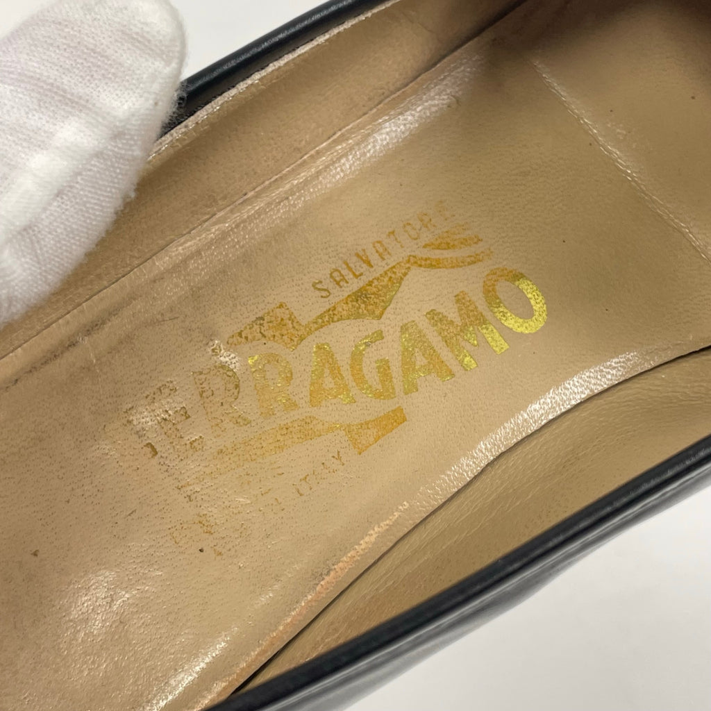Salvatore Ferragamo / ガンチーニレザーローファー SIZE:6 1/2