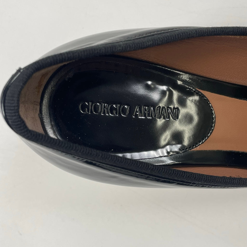 GIORGIO ARMANI / デザインヒールパンプス 参考定価：120,000程度 SIZE:37 1/2