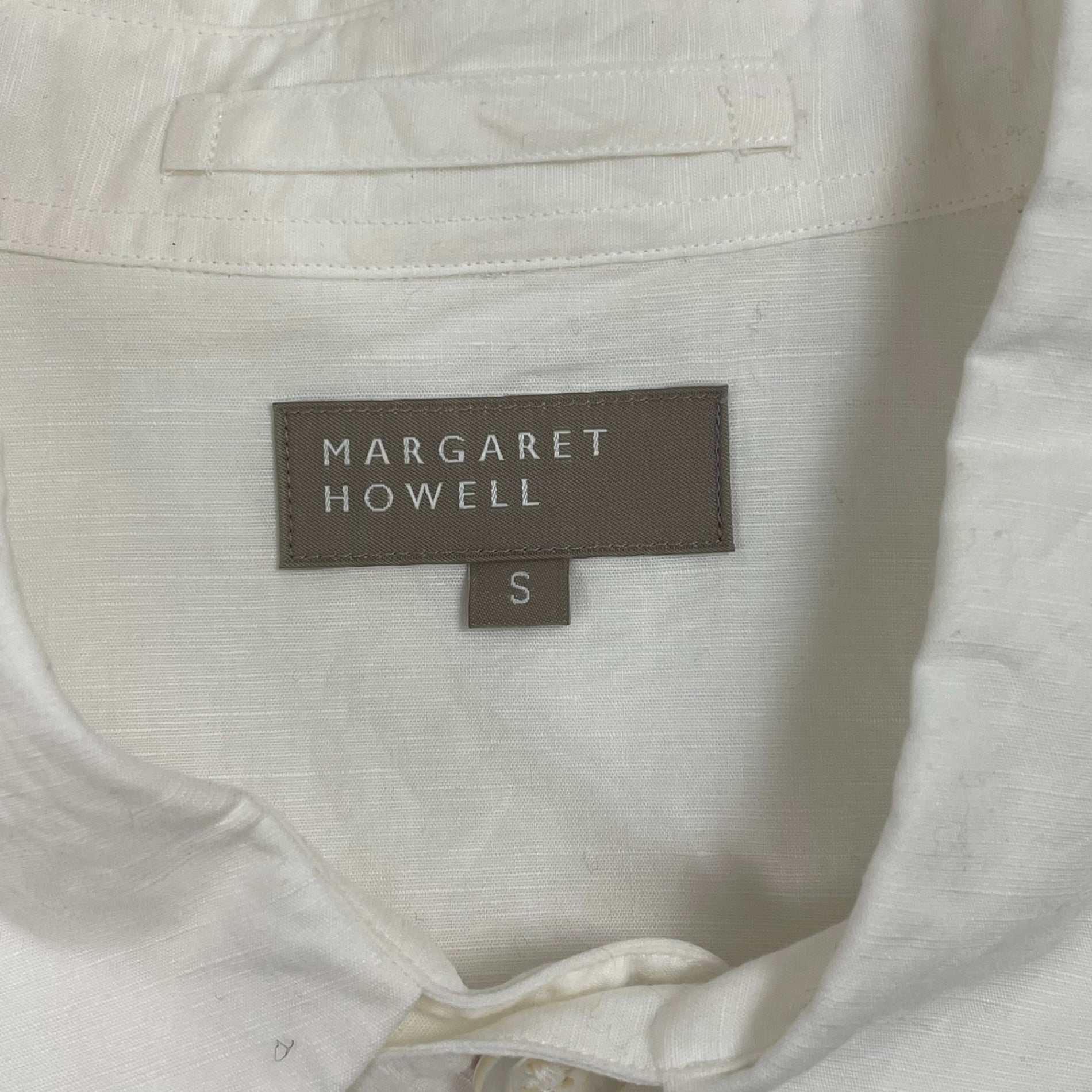MARGARET HOWELL マーガレットハウエル / コットンリネン2ポケットシャツ 参考定価：30,000程度 SIZE:S