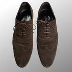 Ermenegildo Zegna エルメネジルド ゼニア / ヌバック レザーシューズ ダークブラウン 内羽根 SIZE:9 1/2