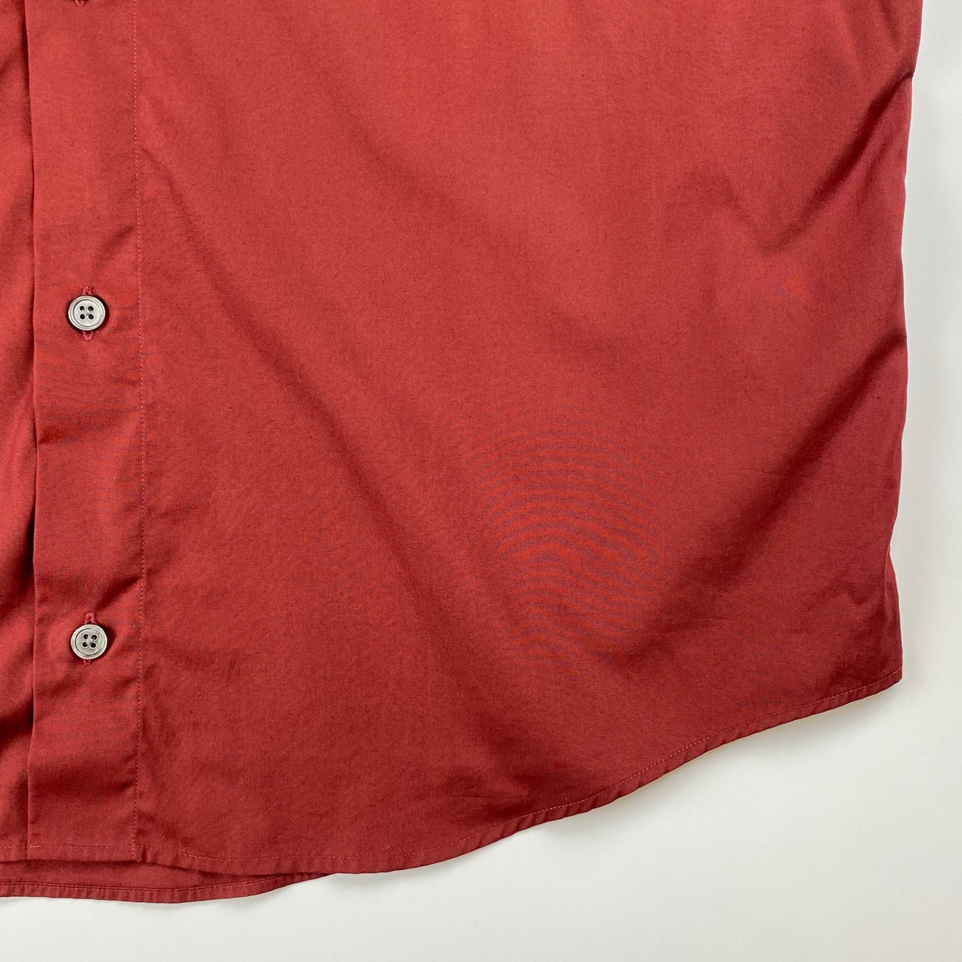 【美品】 HERMES エルメス / 半袖 ハイドボタン デザイン シャツ SIZE:40（L程度）