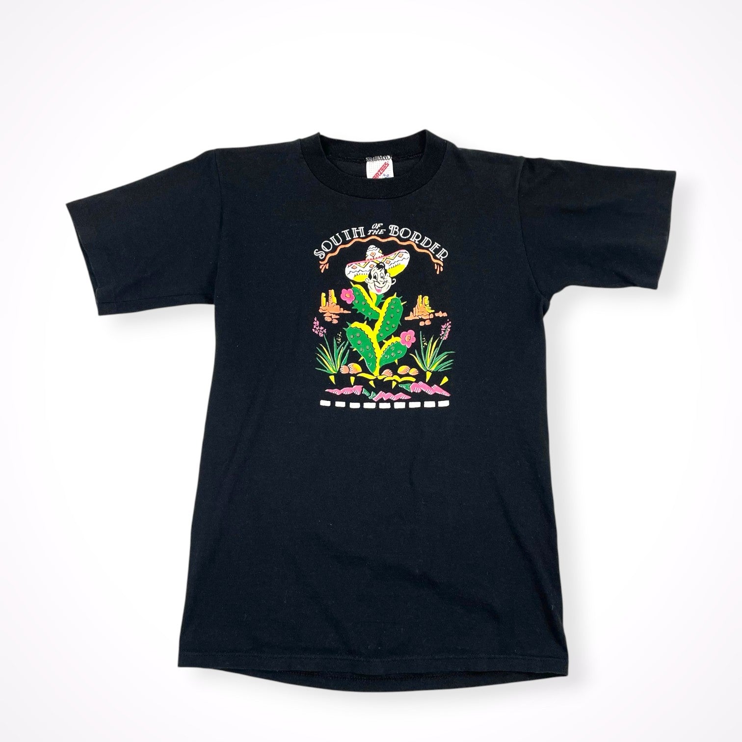 JERZEES ジャージーズ / 80s「SOUTH OF THE BORDER」TEE USA製 SIZE:S