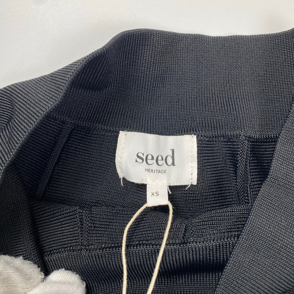 seed HARITAGE シード ヘリテージ / ニットミニスカート ブラック オーストラリア発 参考定価：12,000程度