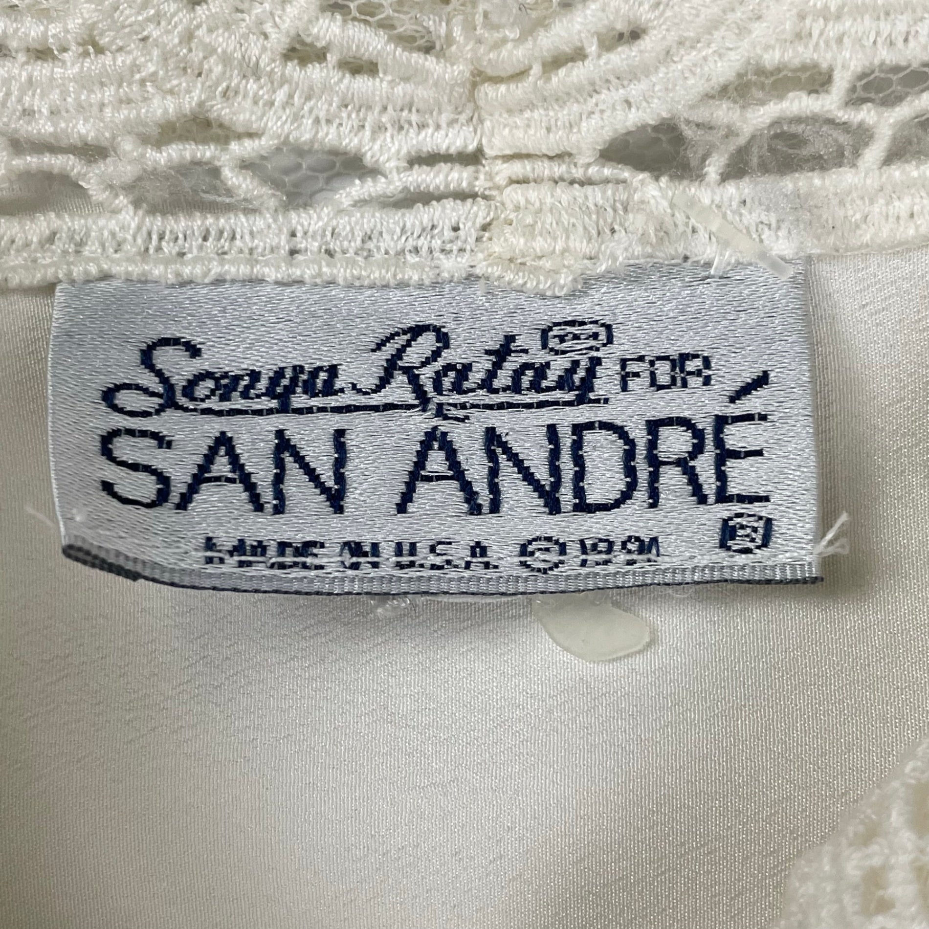 VINTAGE ヴィンテージ / USA製ヴィンテージレースシャツ ホワイト SIZE：FREE