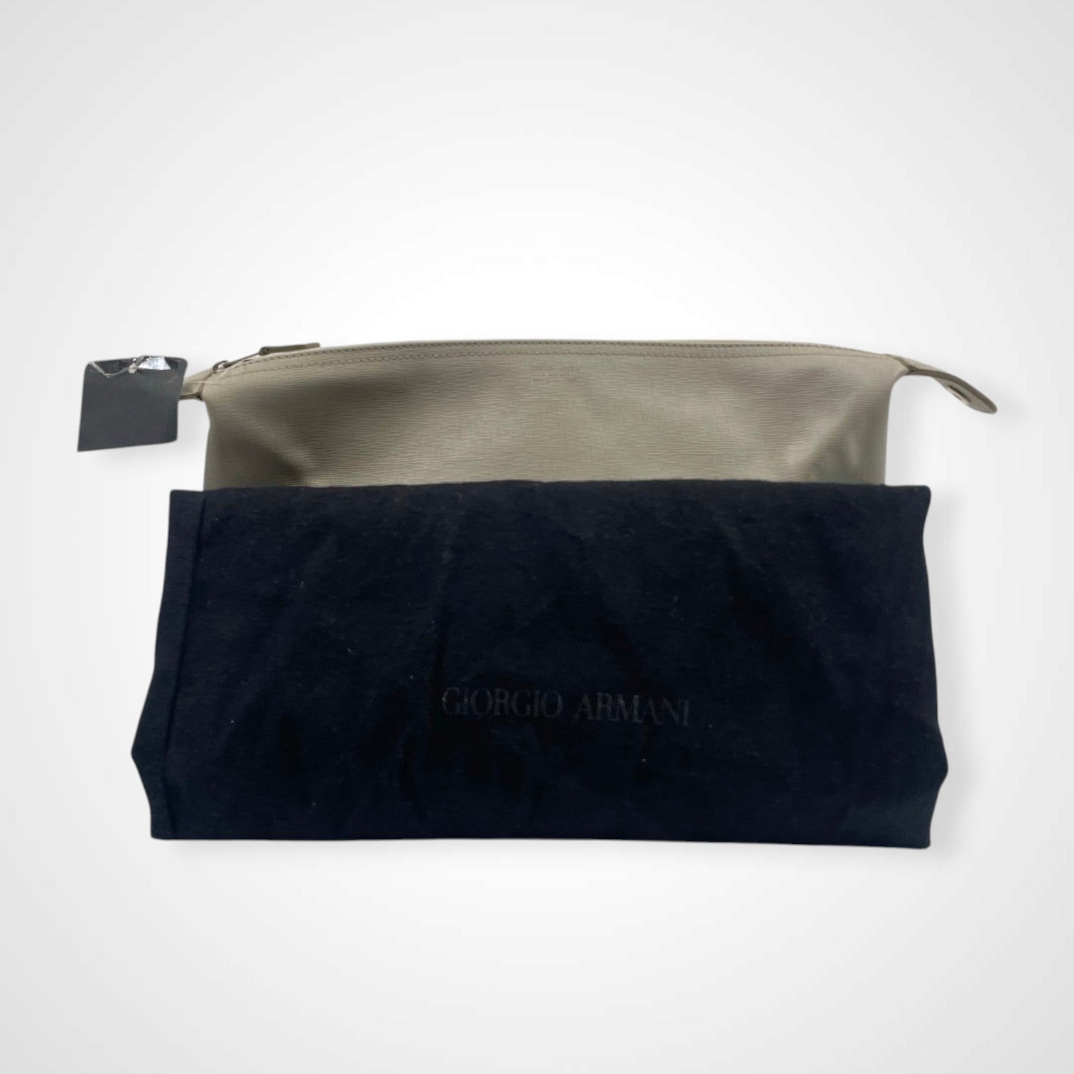 GIORGIO ARMANI ジョルジオ アルマーニ / PORTA TRUCCHI SAFFIANO トラベルポーチ タグ付 参考定価：120,000程度