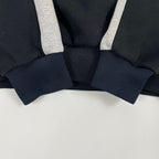 ALMOST BLACK / サイドバイカラーライン 切替スウェットシャツ 参考定価：37,000程度 SIZE:2