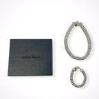 GIORGIO ARMANI / クリスタルネックレス＆ブレスレット 参考定価：180,000程度