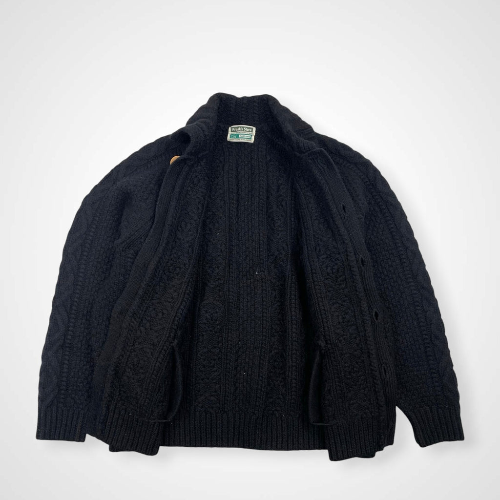 FREAK'S STORE フリークスストア / ケーブルニットジャケット ウッドボタン  SIZE:S