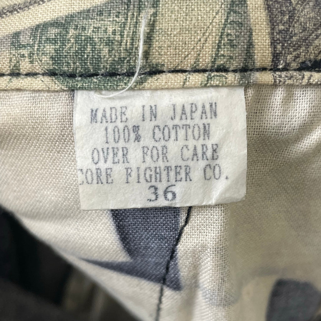 COREFIGHTER / マネー柄裏地 クロップドデニムパンツ 参考定価：18,000程度 SIZE:L