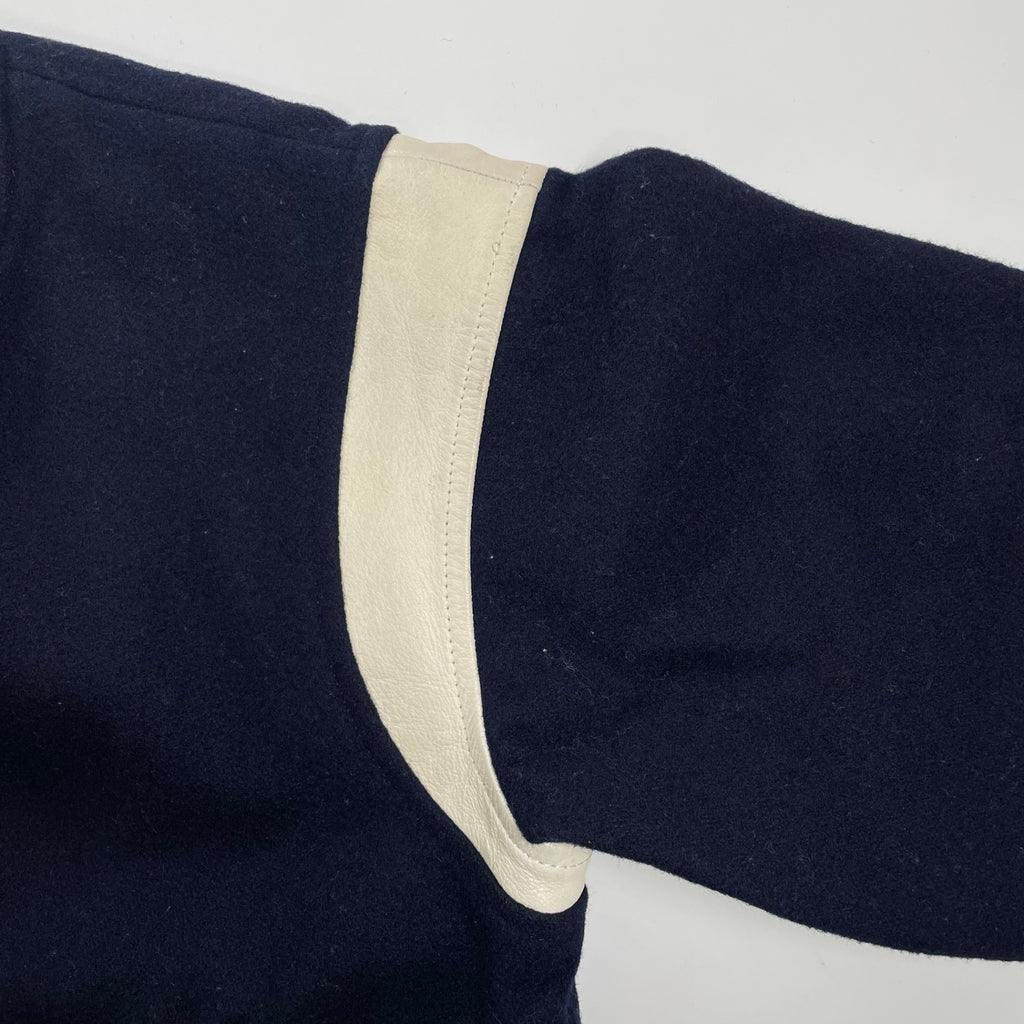 90s HARVARD ハーバード / 希少無地 アワードジャケット スタジャン アイビーリーグ SIZE：L