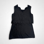 DES PRES デ プレ / シルクハブタエ スカラップブラウス 参考定価：36,000+tax SIZE：FREE