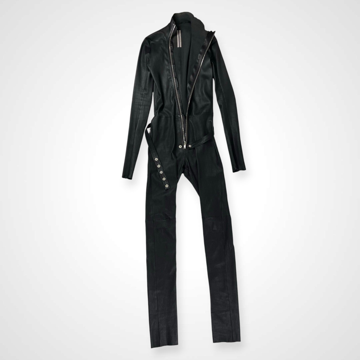 Rick Owens リックオウエンス / tight gary leather flight suits レザージャンプスーツ RR02A5550-LS SIZE:48