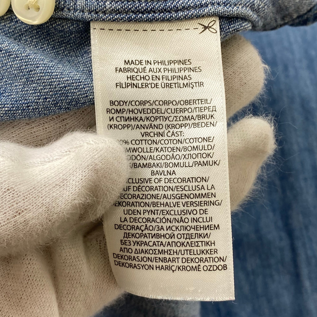 POLO RALPH LAUREN ポロ ラルフローレン / ボタンダウン デニムシャツ ポニー刺繍 SIZE：XS